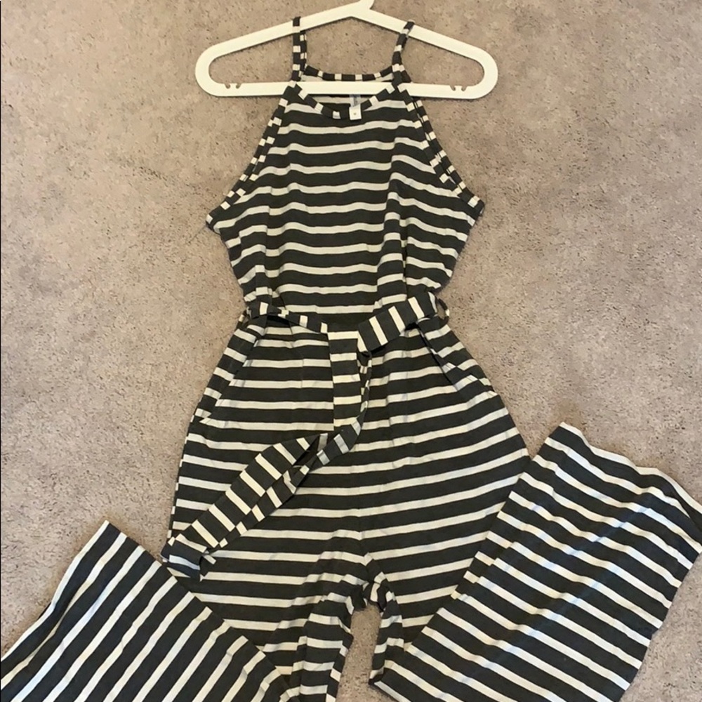 Striped jumpsuit